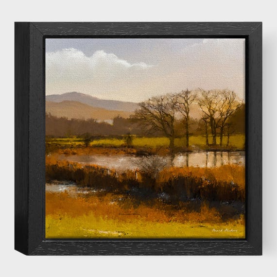 River Dee, Aberdeenshire, Scotland - Framed Printed Canvas