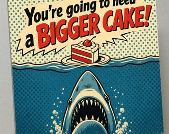 Personalised Birthday Card - Jaws Film