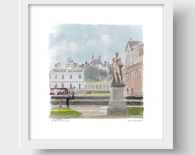Old  Royal Naval College, Greenwich, London Art Print & Greetings Card