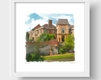 Eltham Palace, London Art Print & Greetings Card
