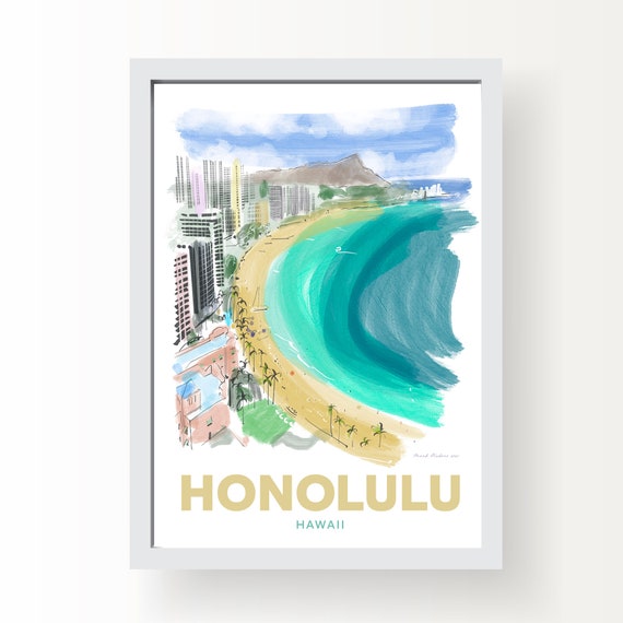 Honolulu Hawaii Art Print