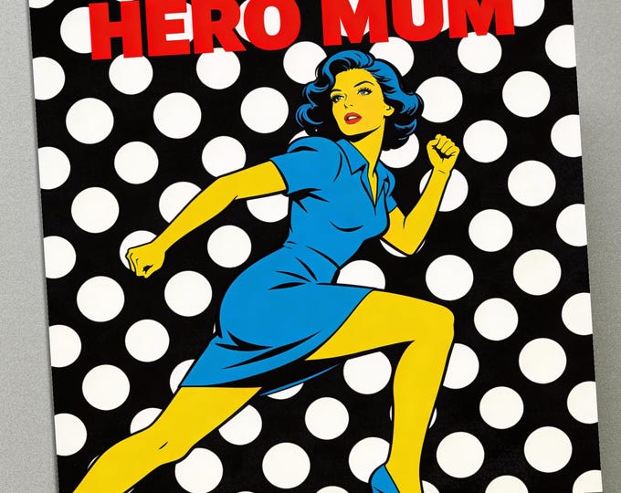 Personalised Retro Mum Mother's Day Card – Comic Style Greeting