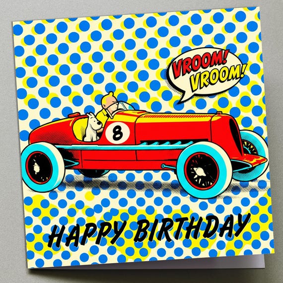 Personalised Birthday Card - TinTin