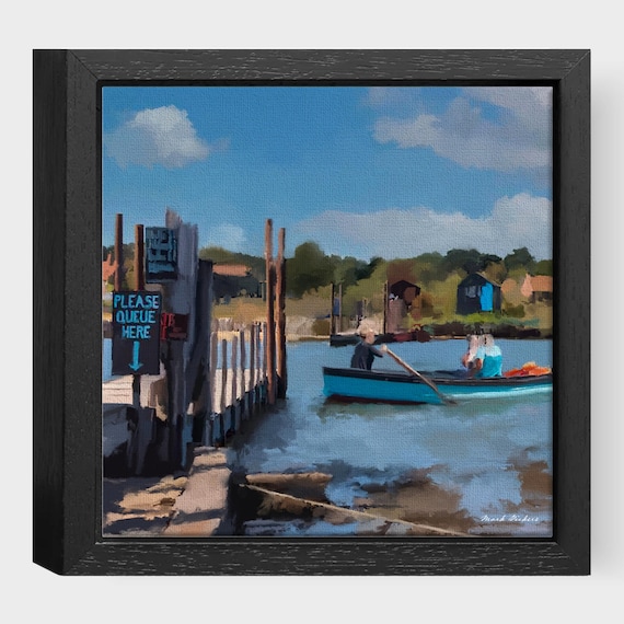 Walberswick Ferry Suffolk - Framed Printed Canvas
