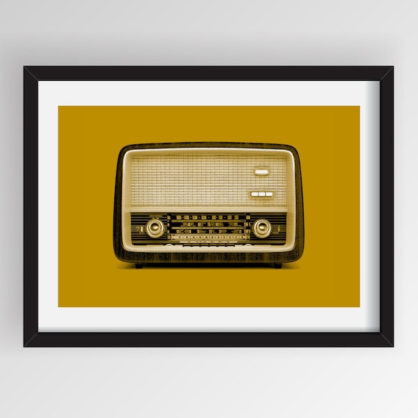 Pop Art Retro Radio Art Print