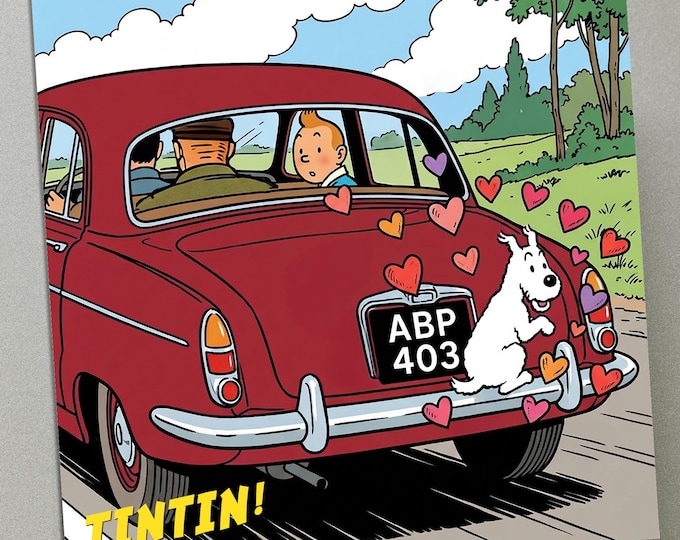 Personalised Valentine's Day Card - TinTin