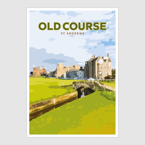 Old Course at St Andrews Digital Instant Download image