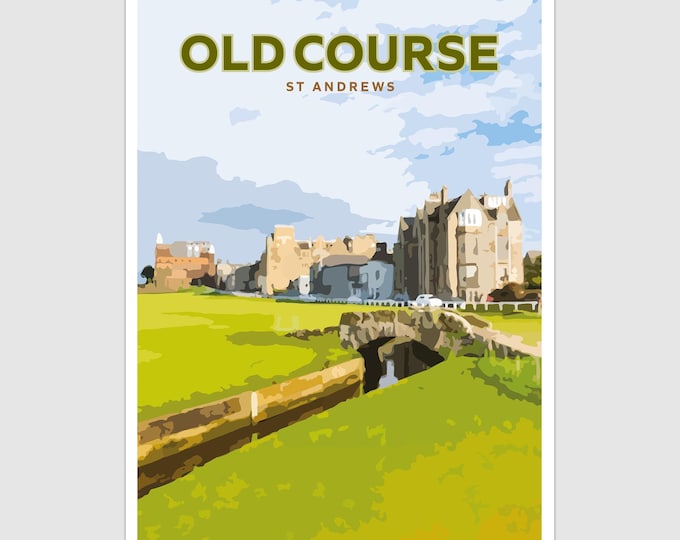 Old Course at St Andrews Digital Instant Download image
