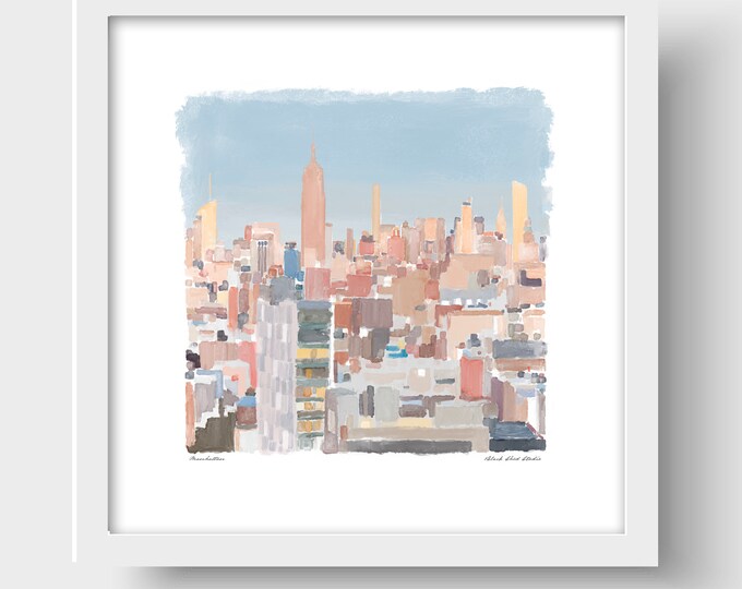 Manhattan No.3, New York Art Print & Greetings Card