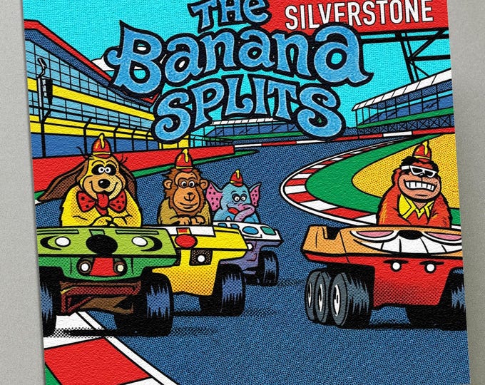 Personalised Birthday Card - The Banana Splits at Silverstone