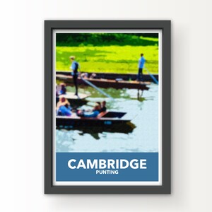 Cambridge Punting Art Print & Card