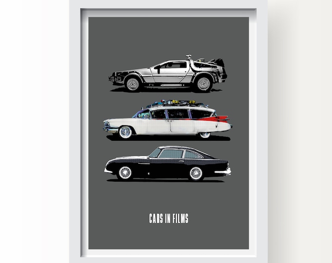 Cars in Films Fine Art Print