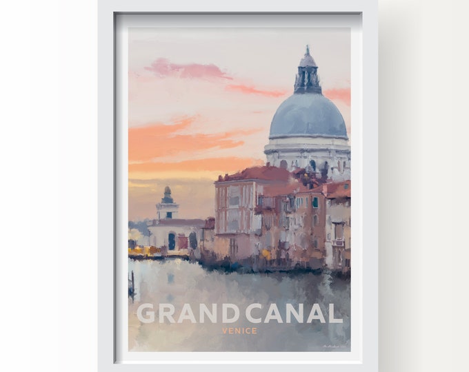 Venice at Dawn, Italy Art print and Greetings Card