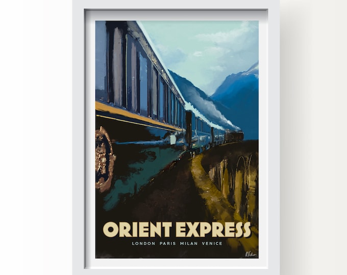 Orient Express, Art print and Greetings Card