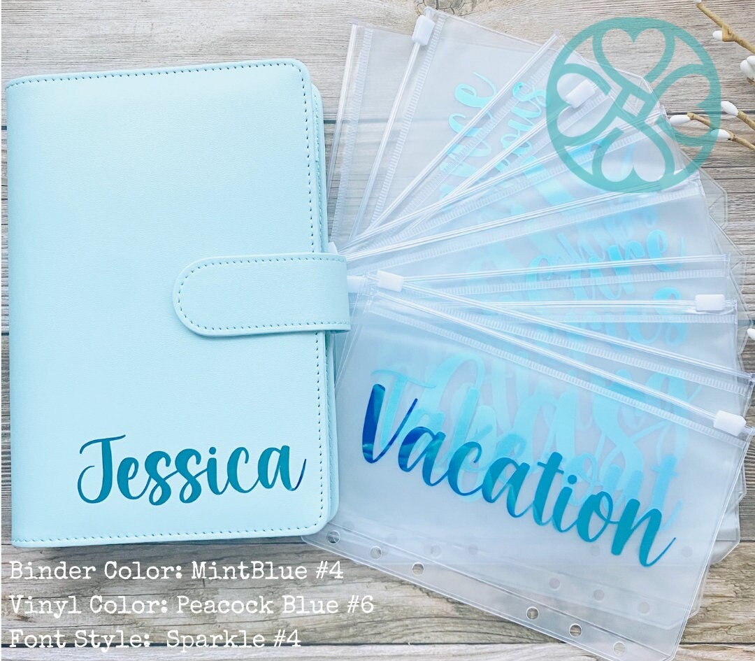 Custom A6 Budget Binder, Personalized A6 Budgeting Binder, A6 Cash Envelope Binder, Money Wallet