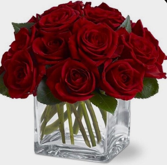 Flower Arrangement rose floral Arrangement silk roses Etsy