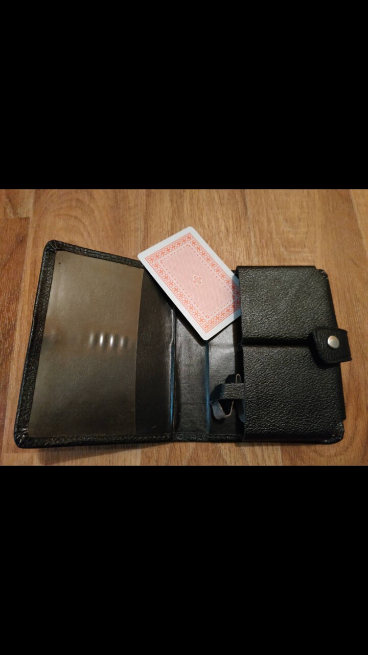 Vintage Leather Case for Playing Cards Box for Playing Cards Etsy