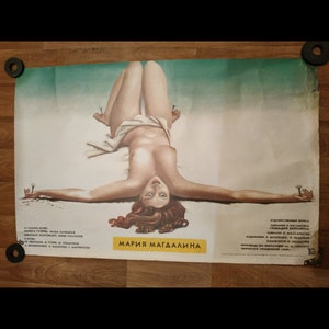 Cartel de cine ruso de película, cartel de cine original soviético, arte ruso