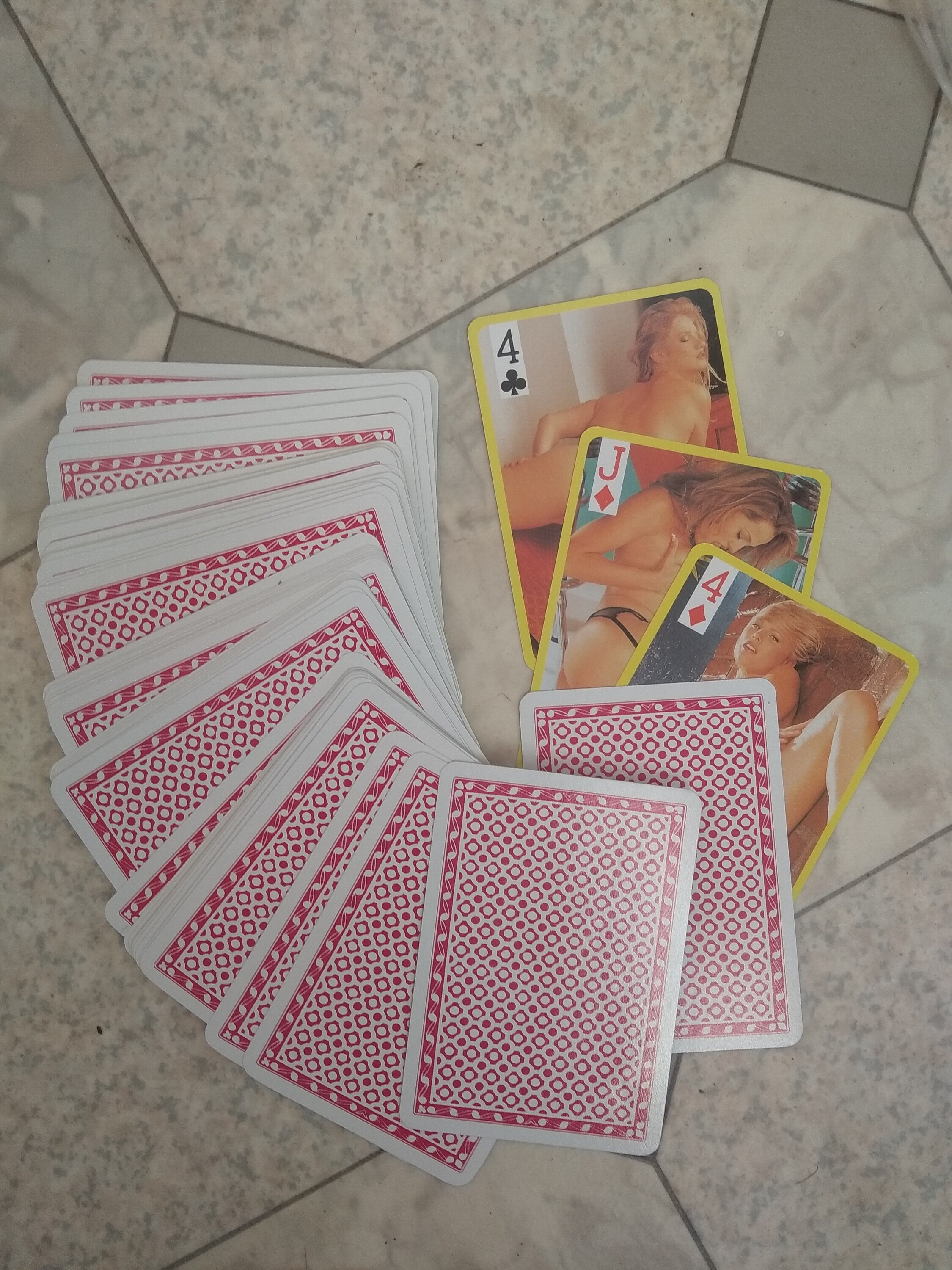 Deck of 54 cards pinup playing cards Adult vintage playing Etsy