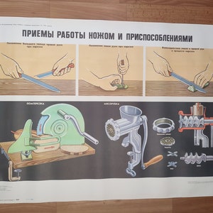 PÓSTER ORIGINAL DE COCINA decoración de pared vintage de la Unión Soviética rusa