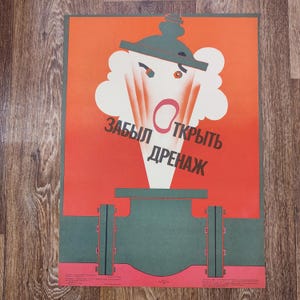 CARTEL ORIGINAL VINTAGE Seguridad Trabajo Garaje Estilo Man Cave
