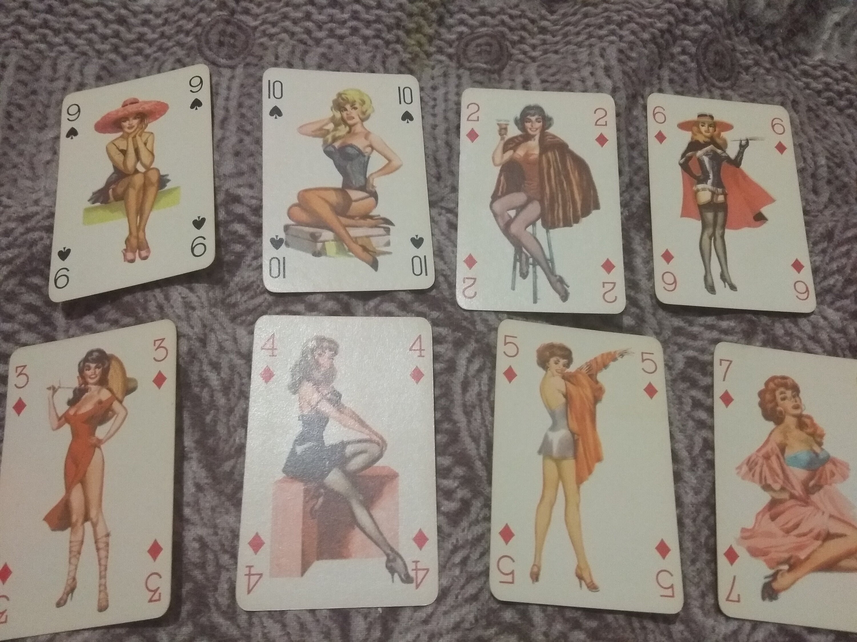 Pin-up erotische Zahlenkarten Pin-up-Deck Vintage Mitte des | Etsy