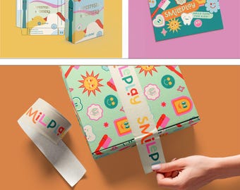 Individuelles Handgezeichnetes Logo-Design & Branding Paket: Bunte Illustration, Verspieltes Kinder Branding