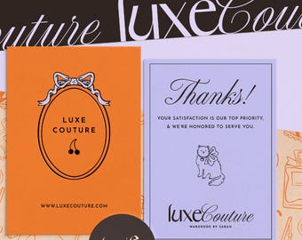 Diseño de logotipo de moda con estilo: paquete prediseñado de marca de boutique