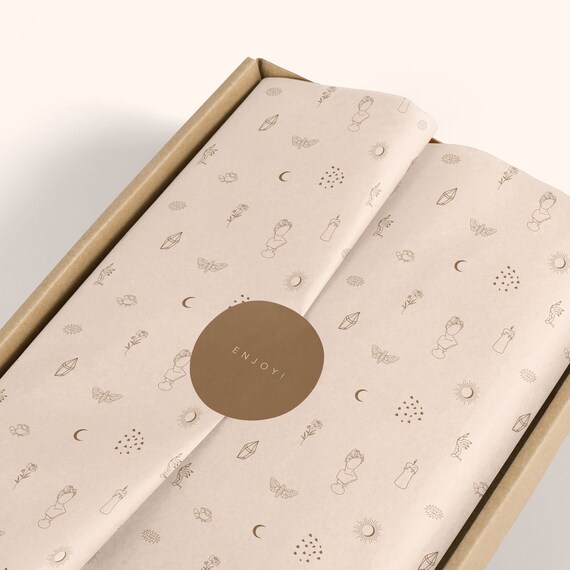 Tissue Paper Design Wrapping Paper Branding Stationery Tissue
