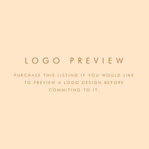 Logo Design Preview for Etsy Shop - Customizable and Professional