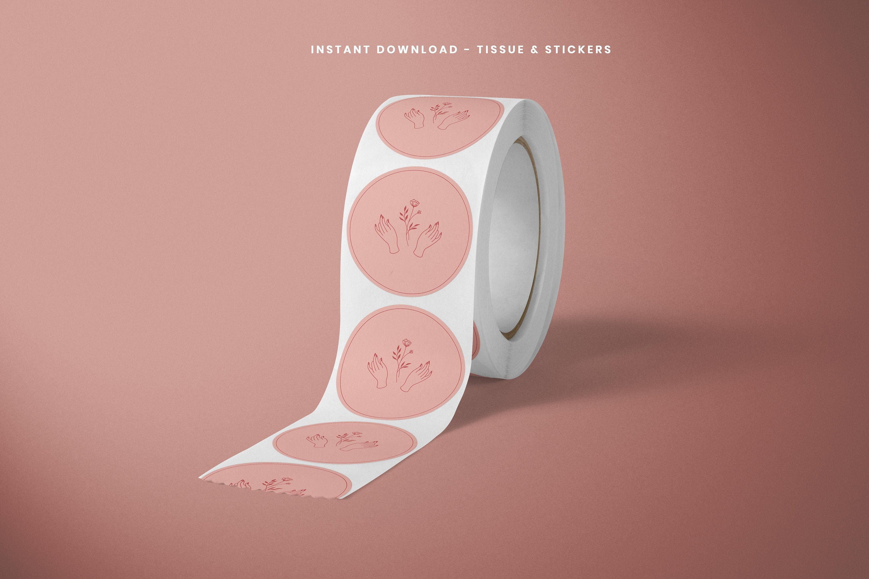 Tissue Paper and Stickers Wrapping paper Branding Etsy