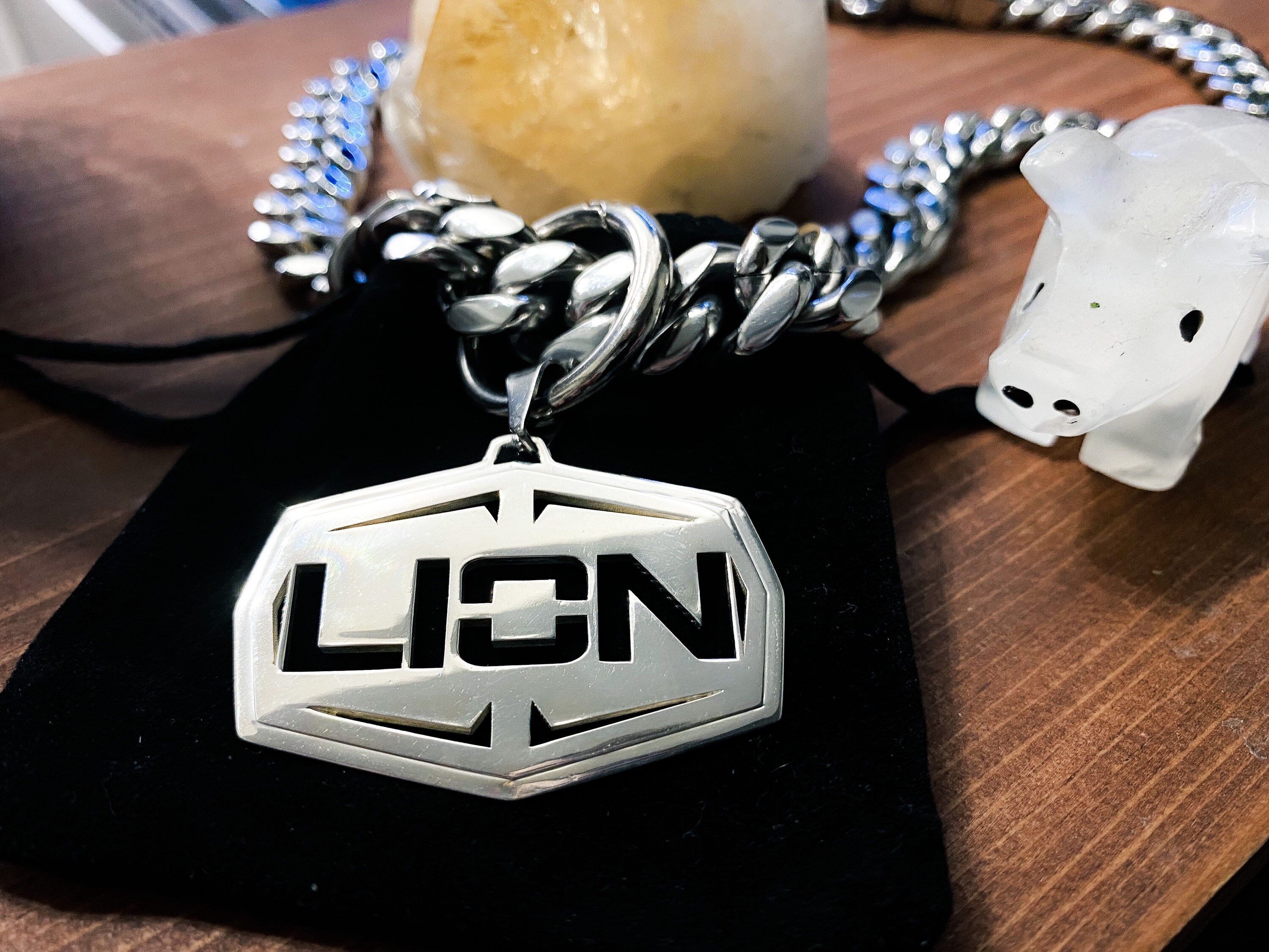 Custom Hand-made Stainless Steel Animal Pendant & Chain - Etsy