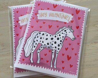 Horse Valentine’s Card| Horsewoman & Horse Girl Décor | Equestrian Gift | Horse Lover Gift | Horse Card | Gifts for Women