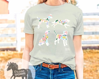 Summer Charm Dog Tshirt | Floral Dog Person | Gift for Dog Mom