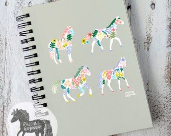 Horsey Spiral Notebook - Ruled Line | Equestrian Summer Style