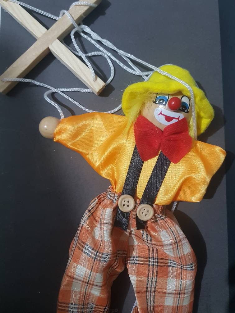 Puppet Clown Etsy