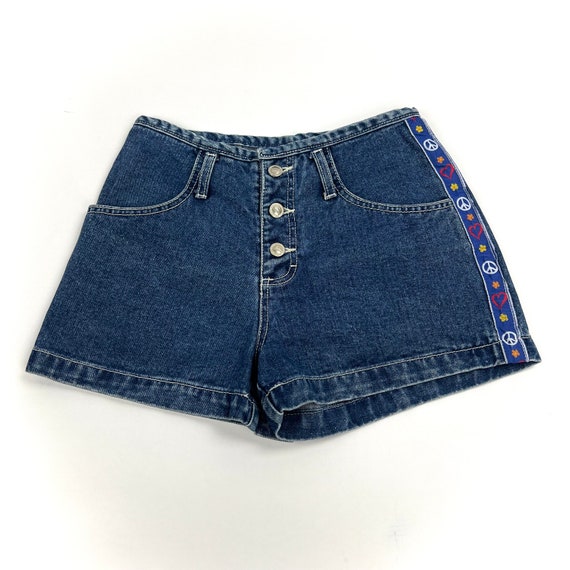 Vintage 1990s No Excuses peace and love shorts