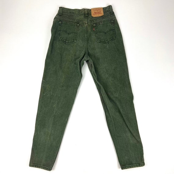 Vintage 1990s Levi’s green high waisted jeans Size