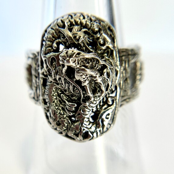 SARDA Sterling Silver Mermaid Ring Size 7 1/2 - image 2