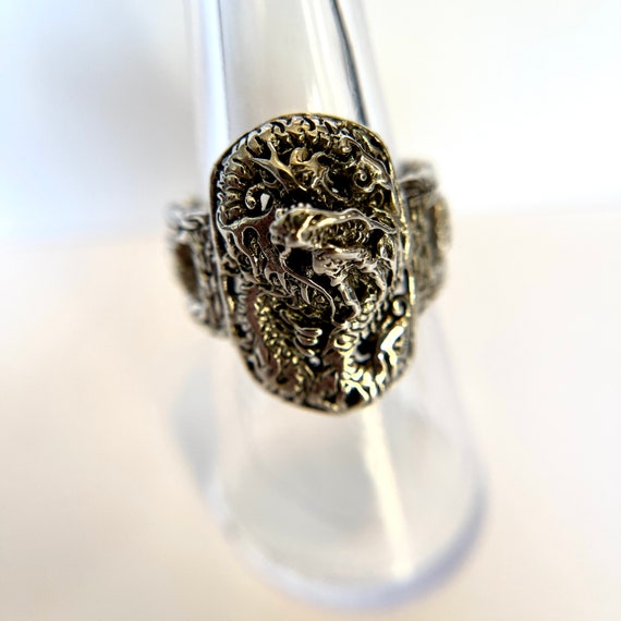 SARDA Sterling Silver Mermaid Ring Size 7 1/2 - image 3