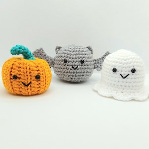 PDF Pattern Download, Halloween Pumpkin, Bat and Ghost Pattern, Halloween Pattern, Halloween Amigurumi