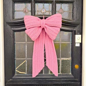 PDF Pattern Download, Crochet Big Bow Door Decoration