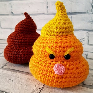 Cute Poo, Positive Poo, Emotional Support Poo, Encouraging Gift, Crochet  Positive Poo, Gift for Him 