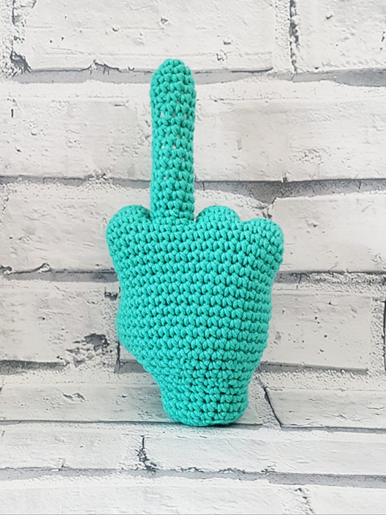 PDF Pattern Download, Crochet Middle Finger Up, Amigurumi Middle Finger Up, Crochet Fuck You, Hen and Stag Do image 2