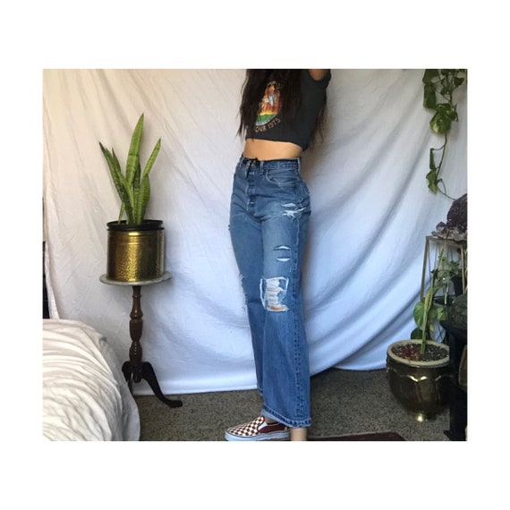 501 Levis/ Distressed 501 Levis / 1960s Vintage Le