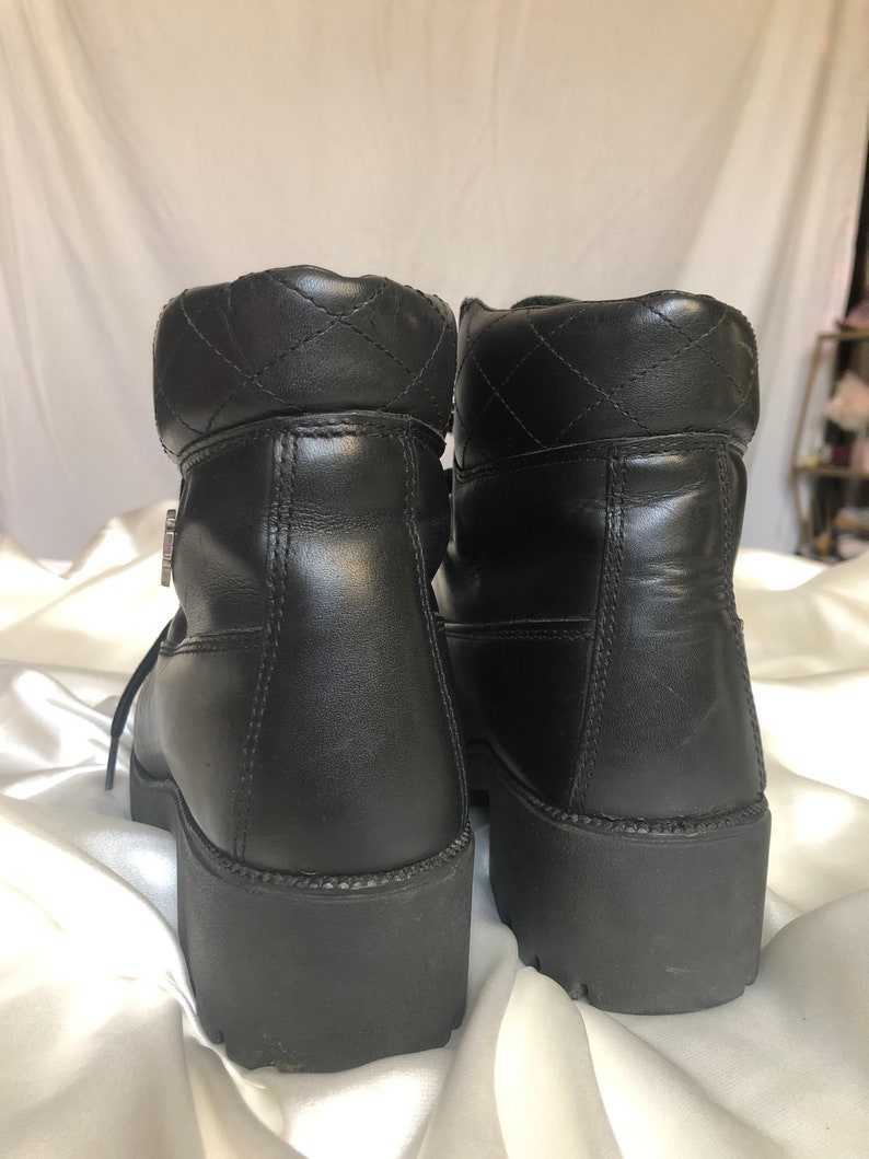 Women\u2019s Harley Davidson Lace up Leather Boots Vintage Harley Davidson Leather Boots