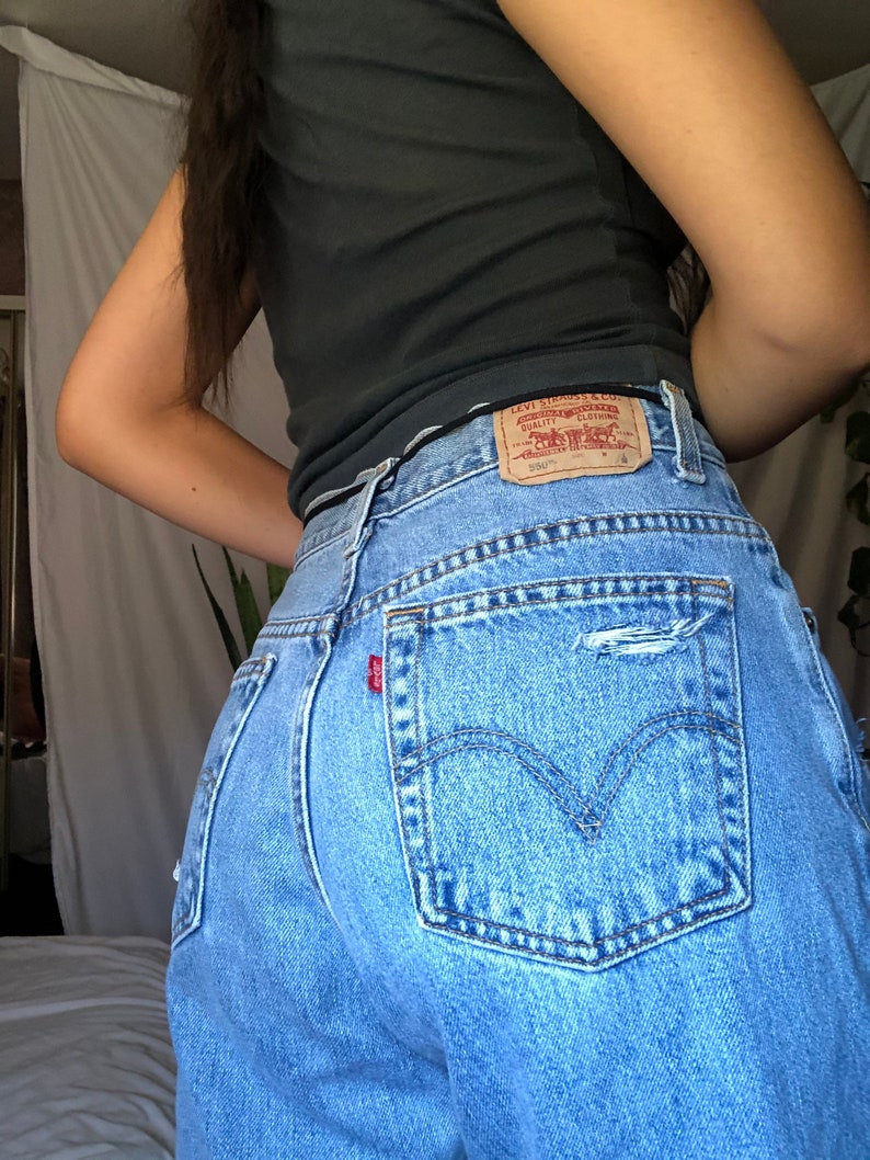 550 Levis / 550 Light Wash Levis / Vintage Levis / High | Etsy