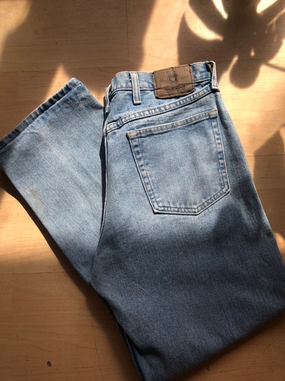 Vintage Wrangler Jeans / Light Wash Wrangler Jean… - image 1