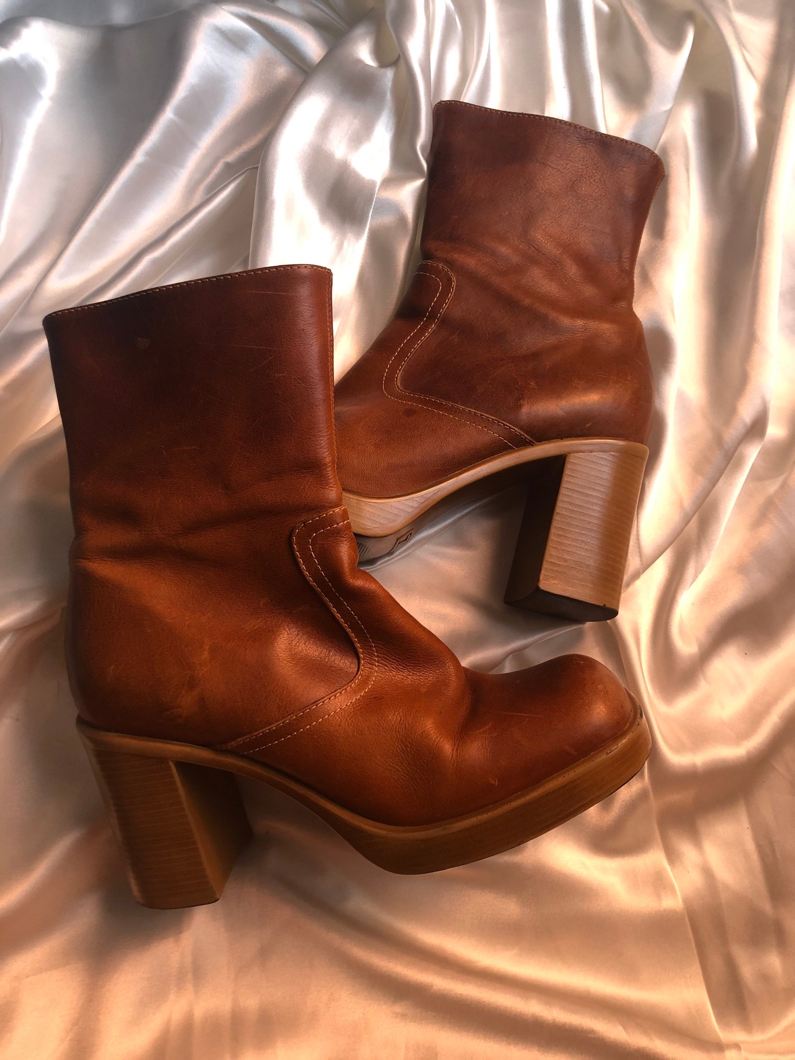 steve madden platform boots brown