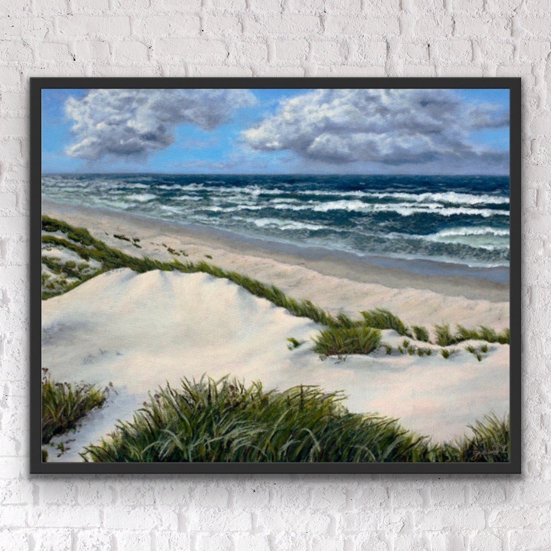 Ocean and Beach Framed Art Print or Canvas, After the Storm, Coastal